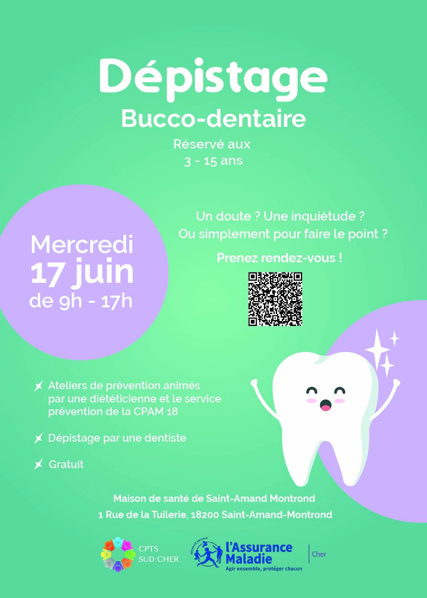 Affiche dépistage buccodentaire